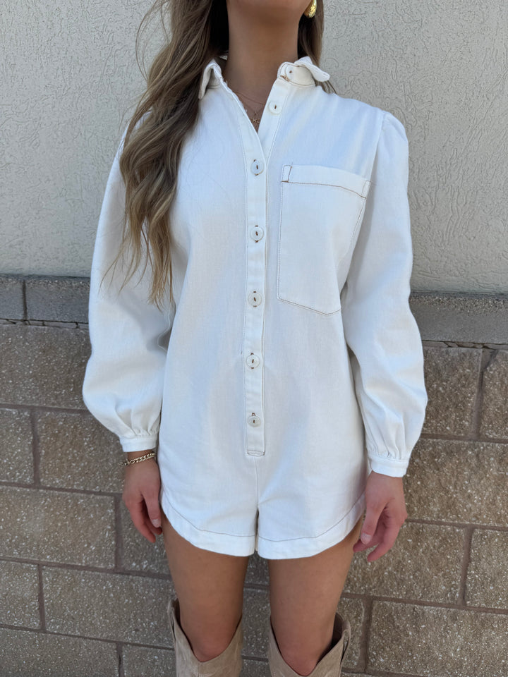 Polly Denim Playsuit Romper
