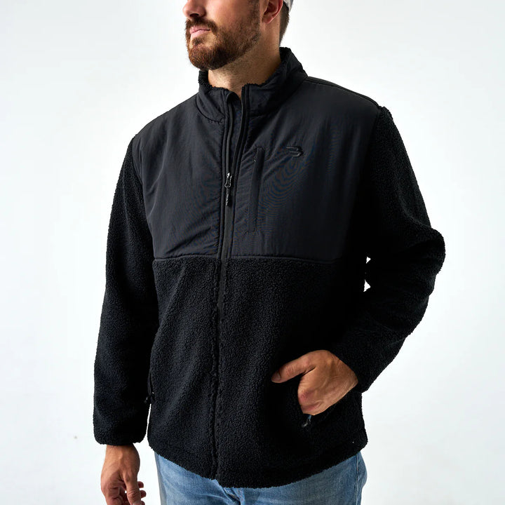 Burlebo Sherpa Full-Zip Jacket - Black