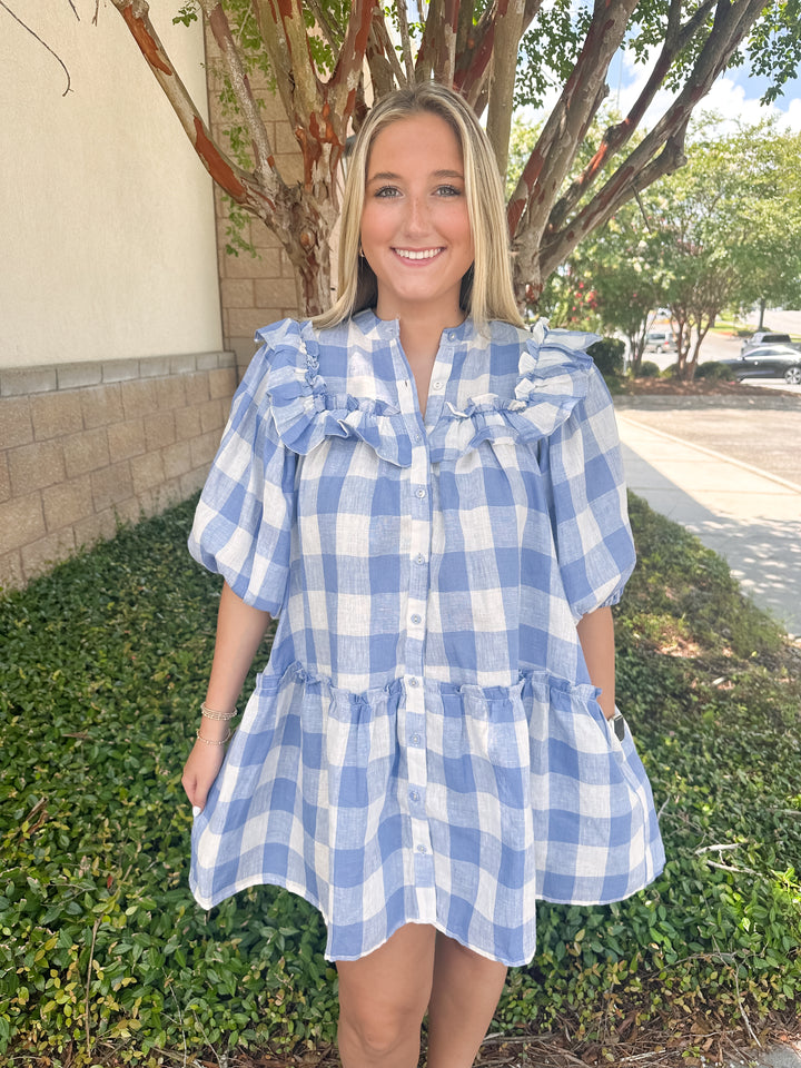 Buffalo Ruffle Mini Dress