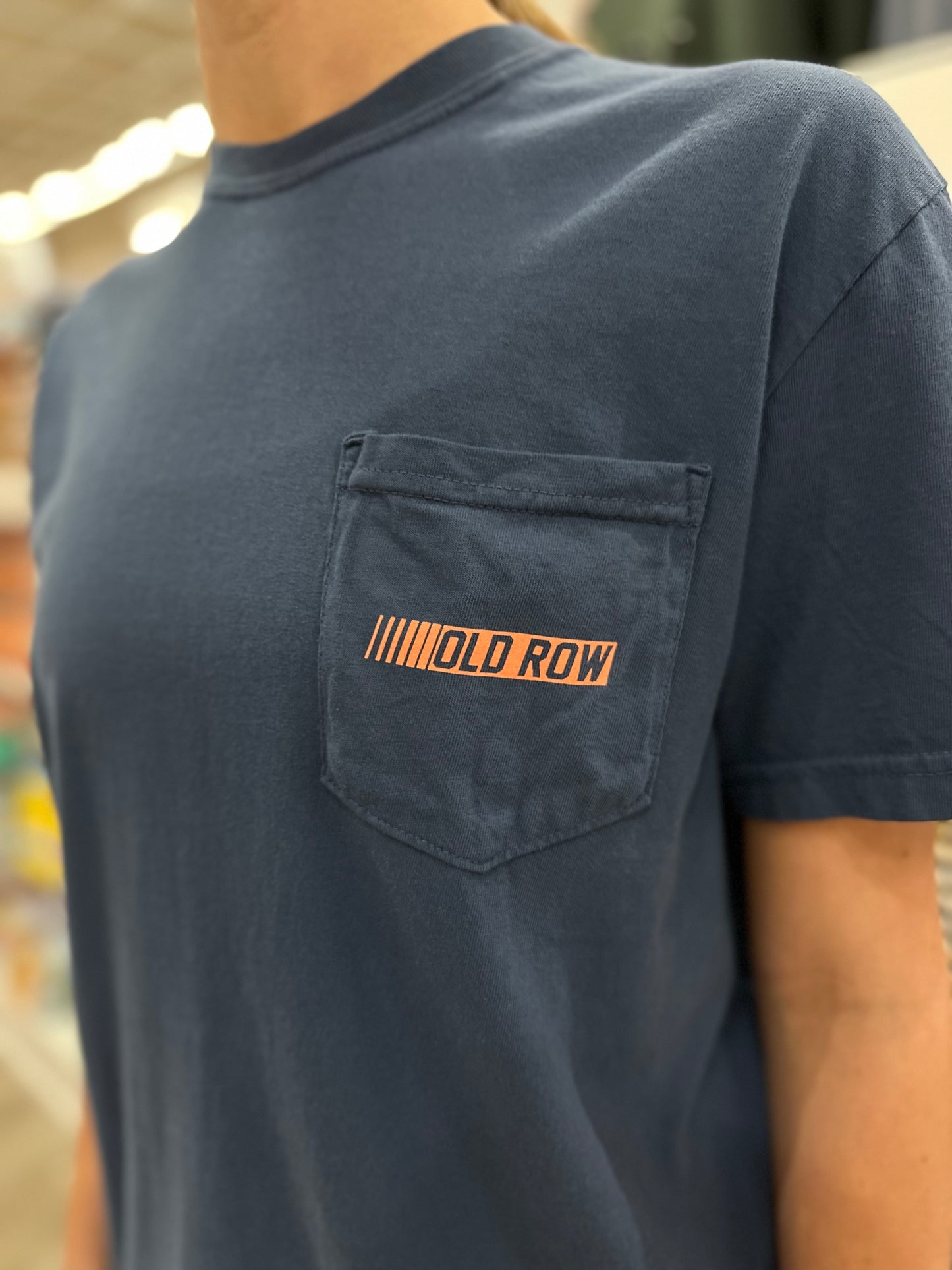 Old Row Neon Racing Pocket S/S T-Shirt - Midnight