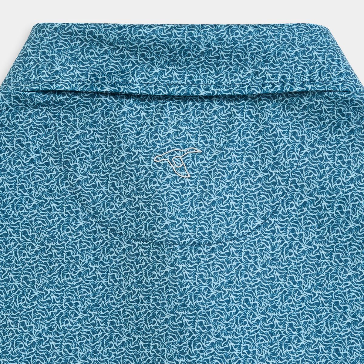 Genteal F25 Antlers Printed Performance Polo - Twilight