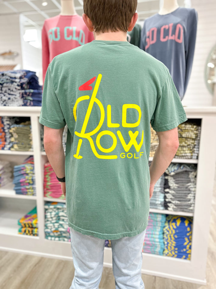 Old Row Golf Logo Pocket S/S T-Shirt - Grass