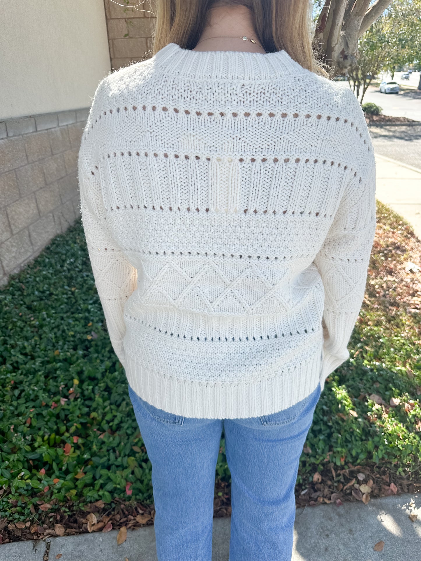 Cento Cable Sweater - Warm White
