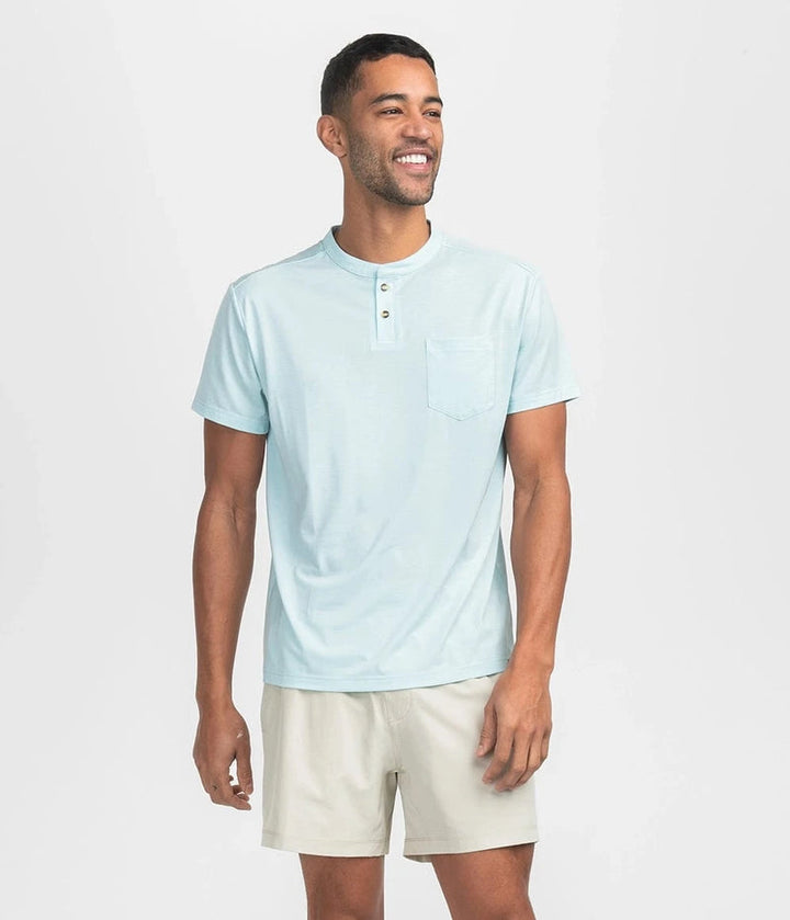 SSCO Men’s Max Comfort S/S Henley - Cooling Oasis