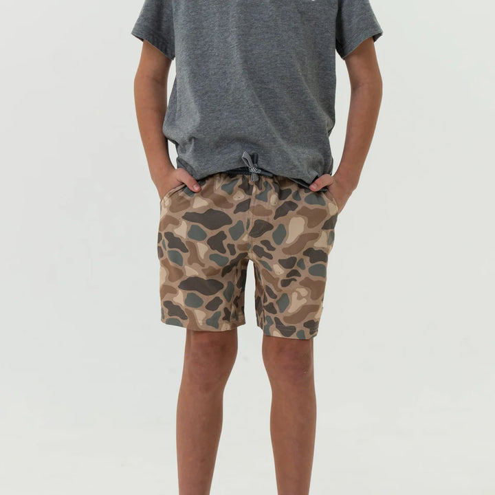 Burlebo Youth Athletic Short - Pintail Camo
