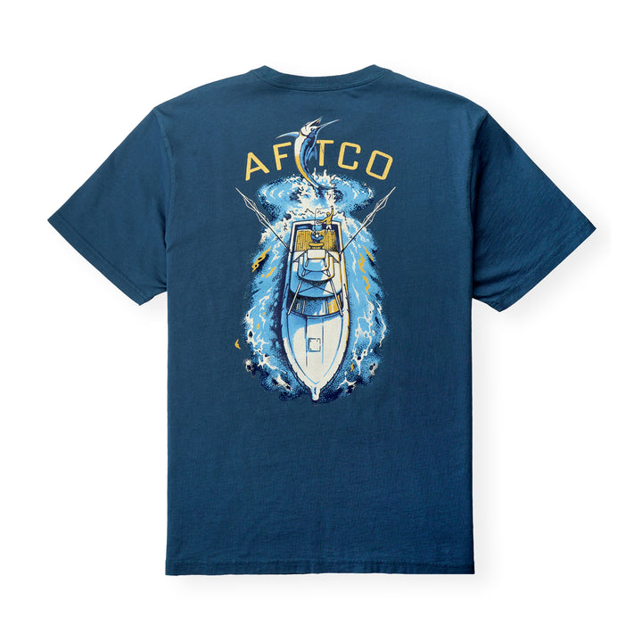 Aftco Men’s Top View S/S T-Shirt - Naval