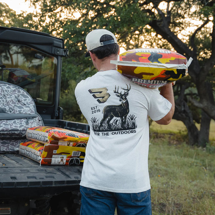 Burlebo Men’s For The Outdoors Pocket T-Shirt - Oatmeal