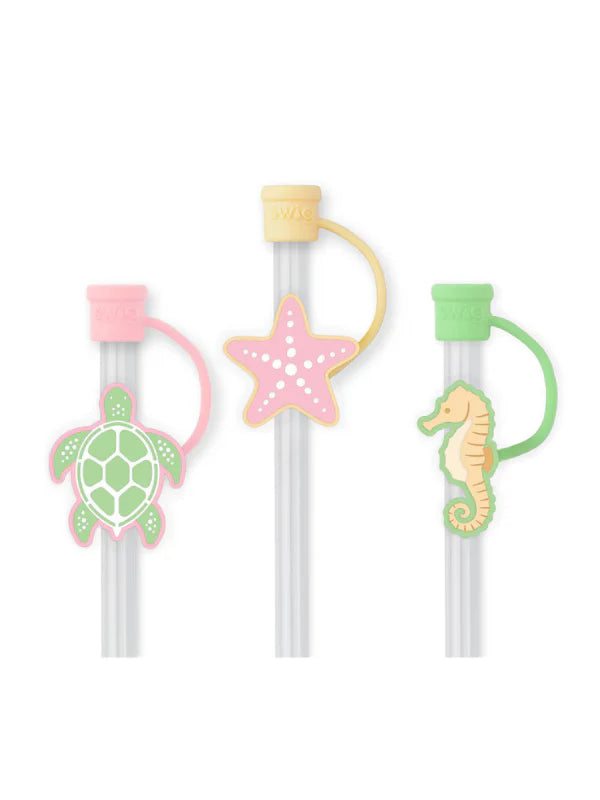 Swig Straw Toppers - Summer Salt