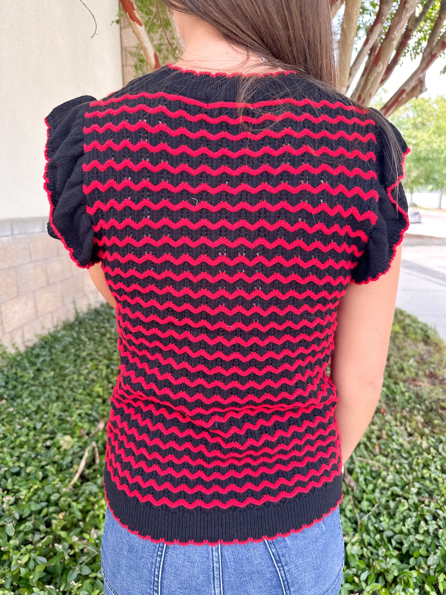 Oakley Sweater - Red & Black