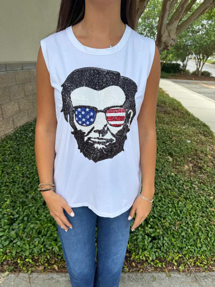 SS Abe Sequin Muscle Tee