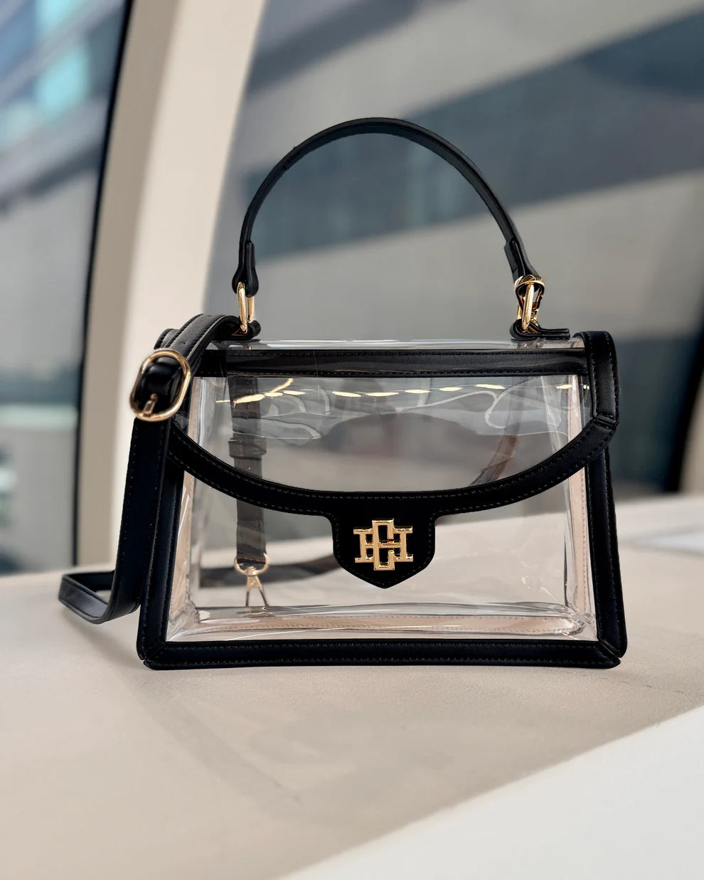 CH Morgan Clear Bag- Black