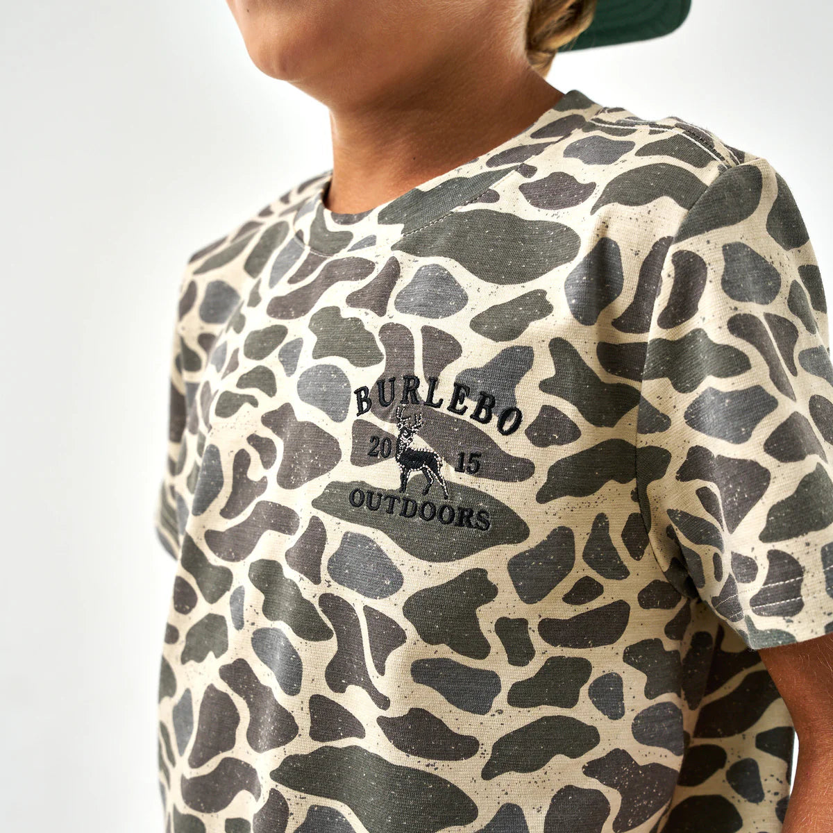 Burlebo Youth Classic Deer Camo Embroidered S/S T-Shirt