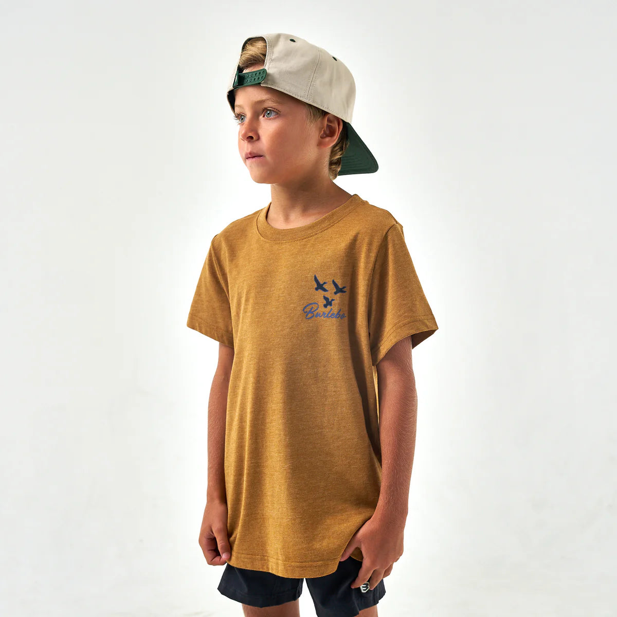 Burlebo Youth Duck Dog S/S T-Shirt - Light Brown
