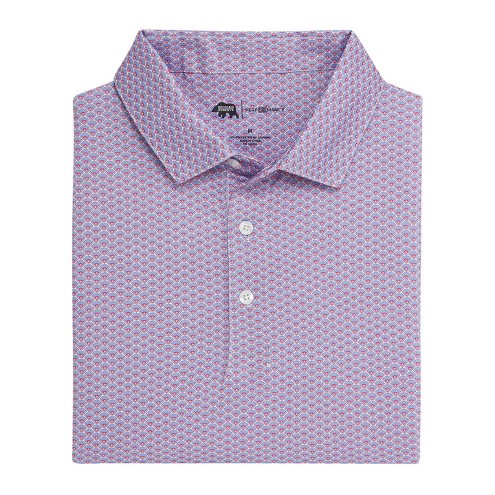 Onward Reserve Home Team Printed Performance Polo - Sky