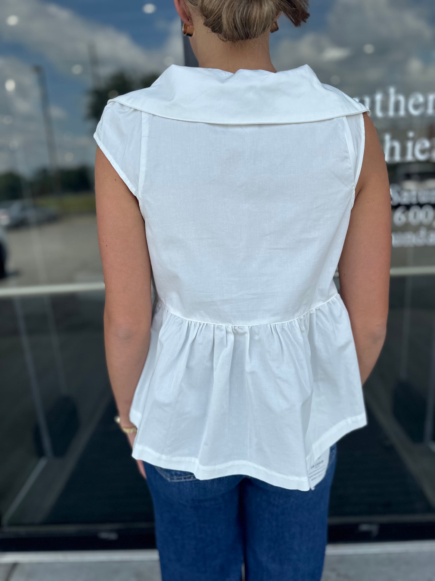 Cindy Collared Top