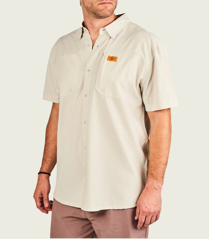 Marsh Wear Men’s Lenwood Tech S/S Button Down - Stone