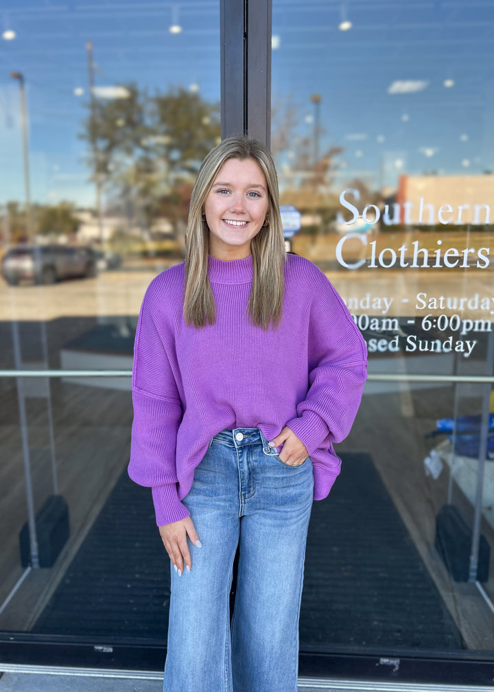 Hit The Slopes Sweater - Violet