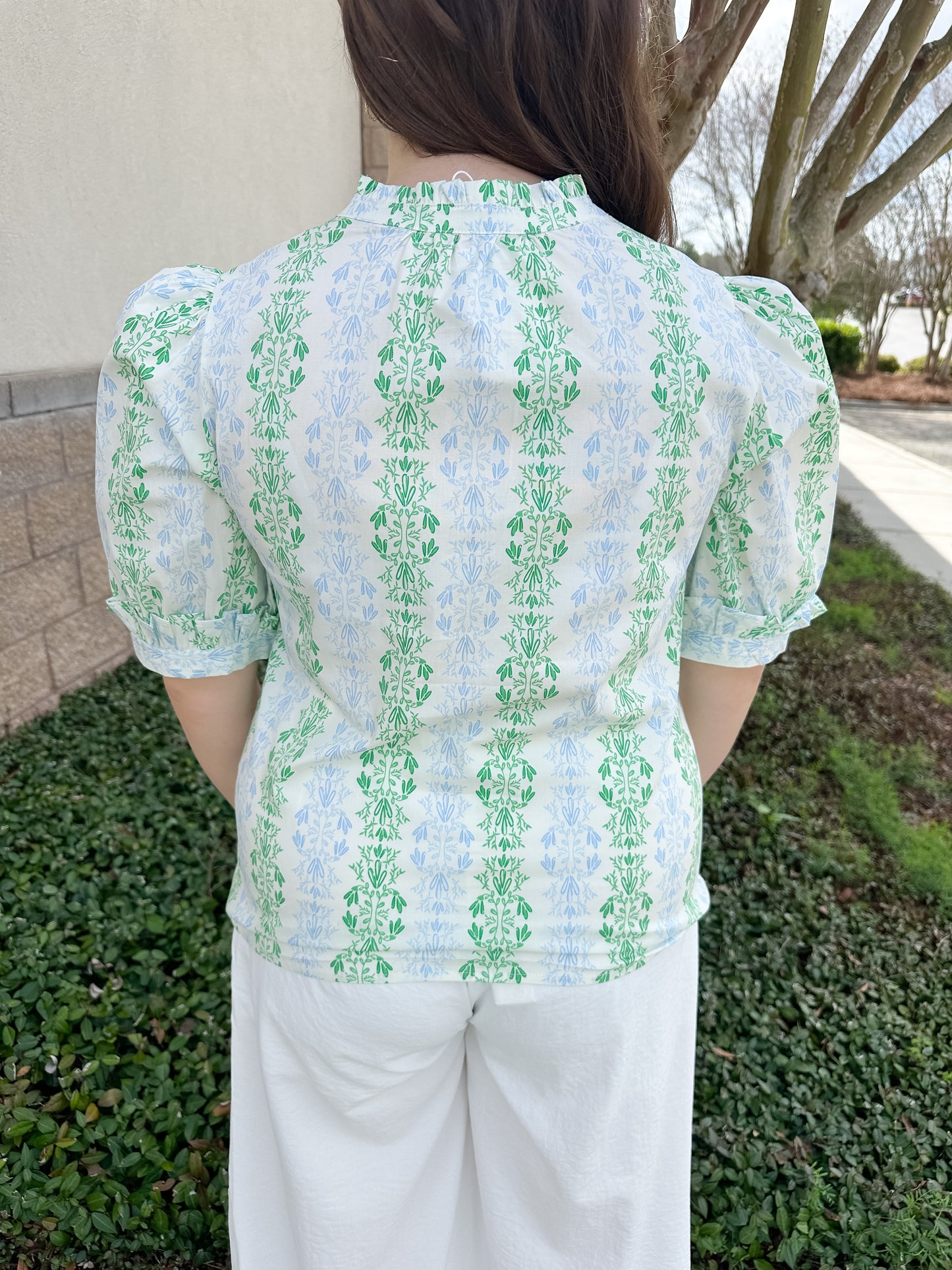 Colette Top - Heirloom Vine Green