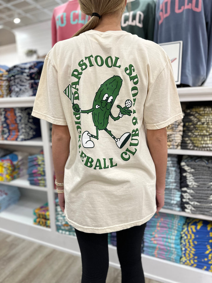 Barstool Sports Pickleball Club Pocket S/S T-Shirt - Ivory
