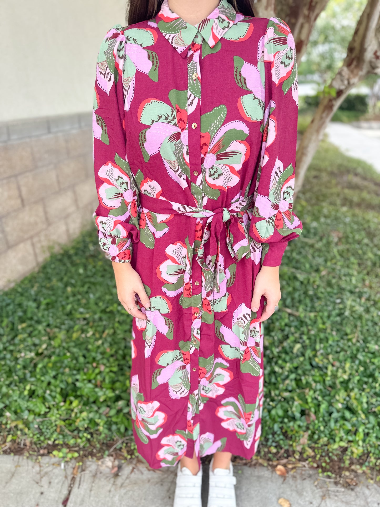 Ava Dress - Center Stage Plum