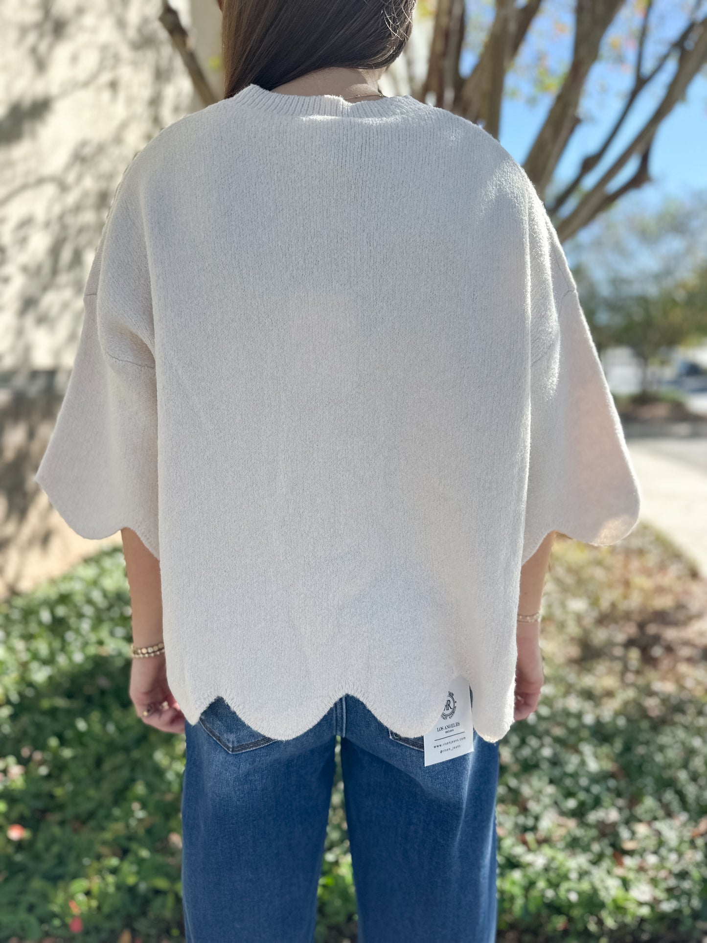 Mason Scalloped Sweater