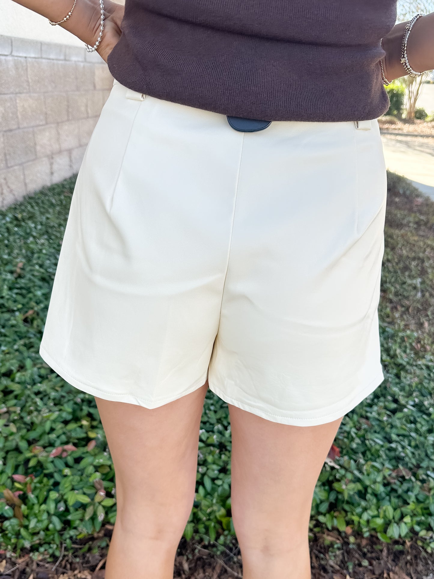 Luxe Faux Leather Shorts