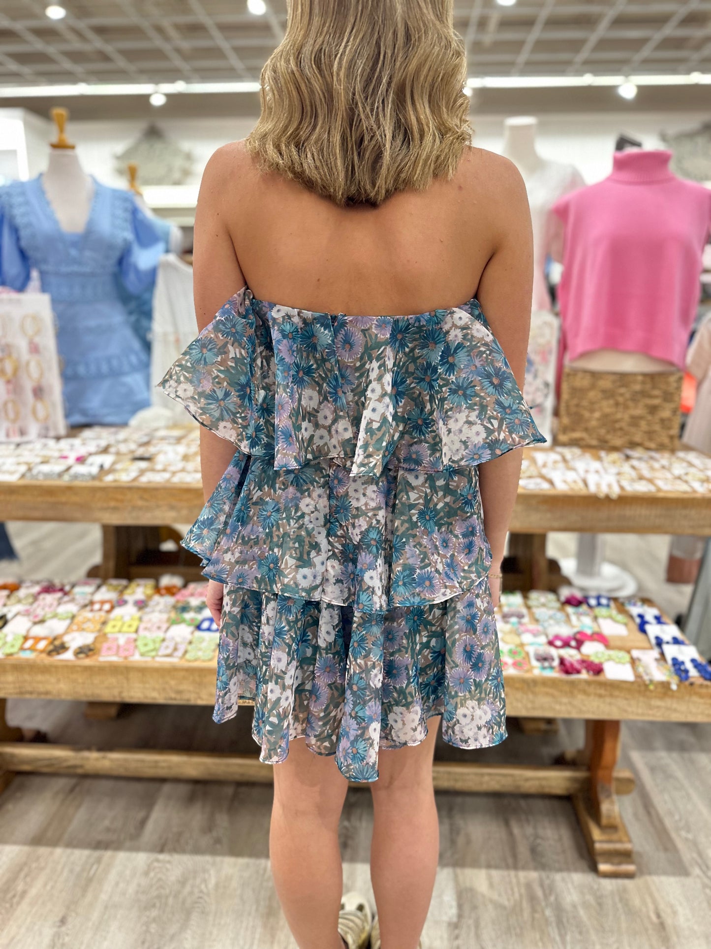 London Ruffled Mini Dress
