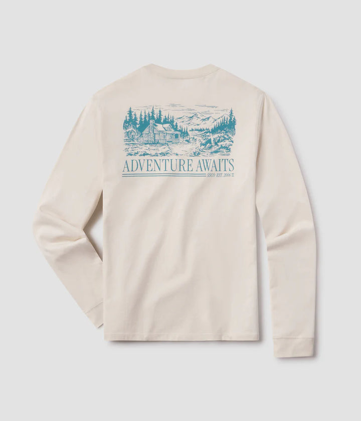SSCO Women’s Adventure Awaits L/S Pocket T-Shirt - Moonlight