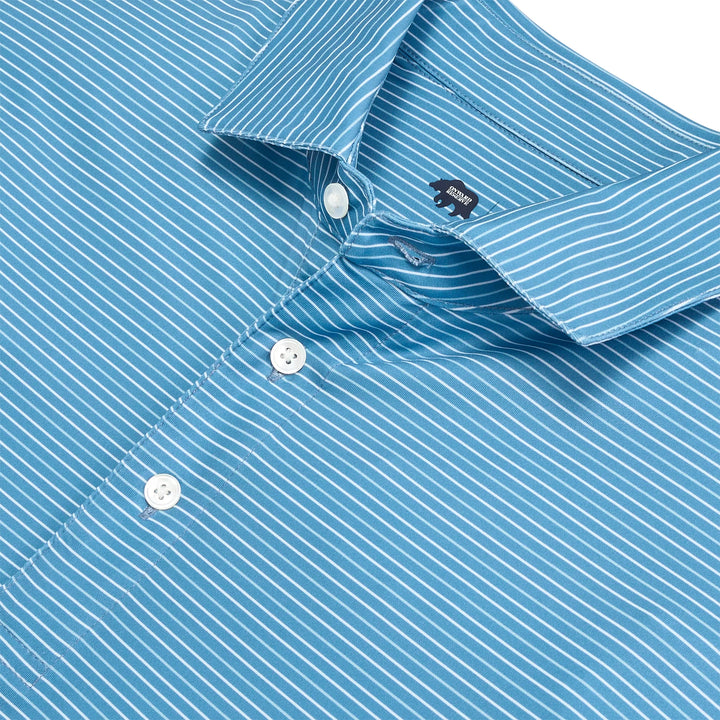 Onward Reserve Driver Stripe Performance Polo - Riviera