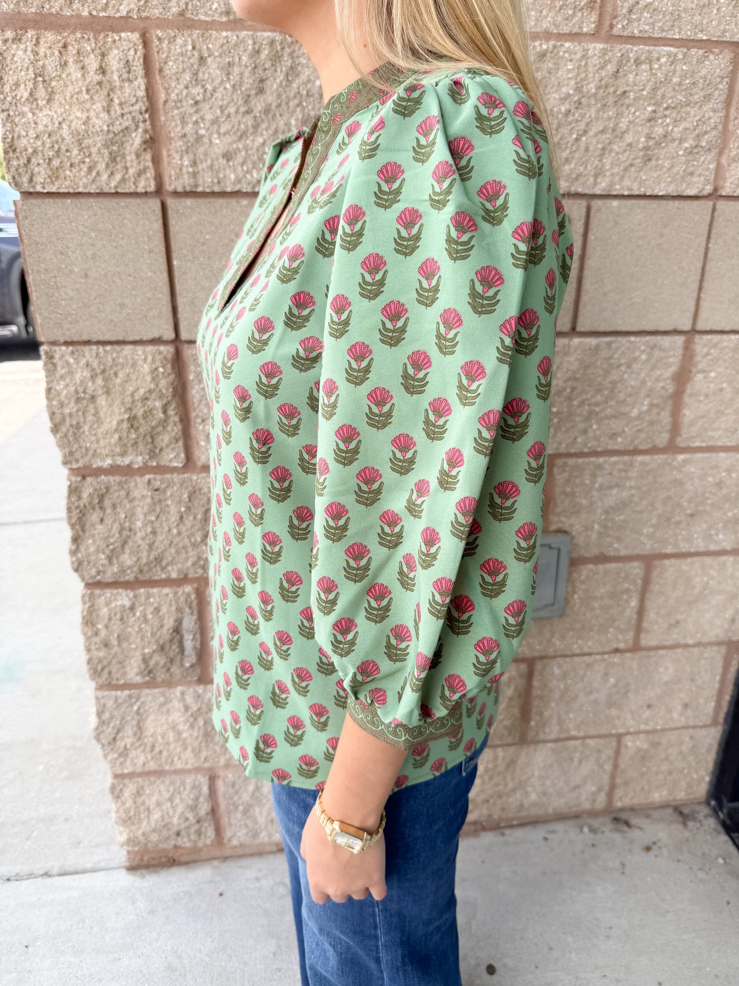 Tamryn Top - Floral Foulard Vineyard