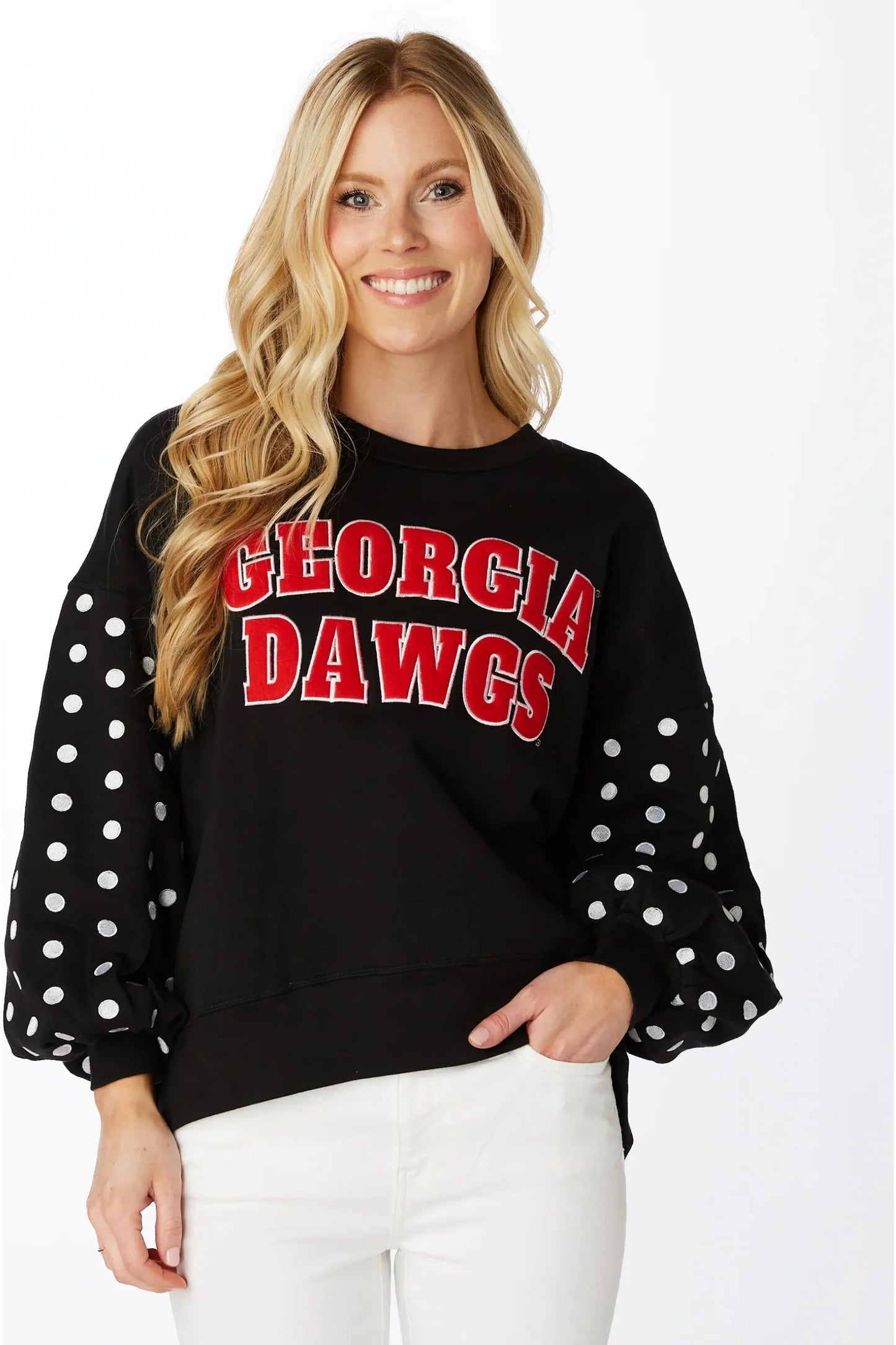 Georgia Varsity Balloon Pullover