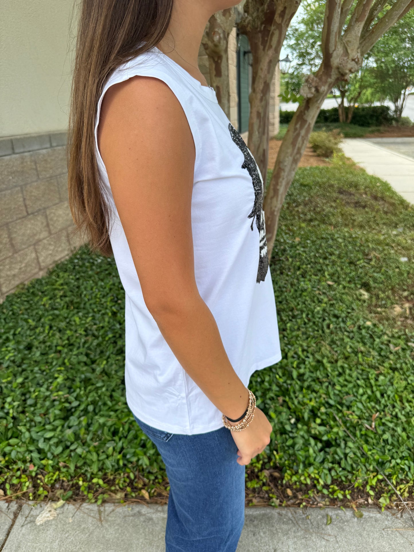 SS Abe Sequin Muscle Tee