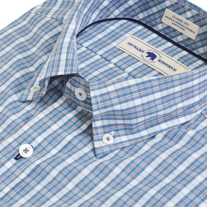 Onward Reserve Chalmers Classic Fit Quad Button Down - Captains Blue