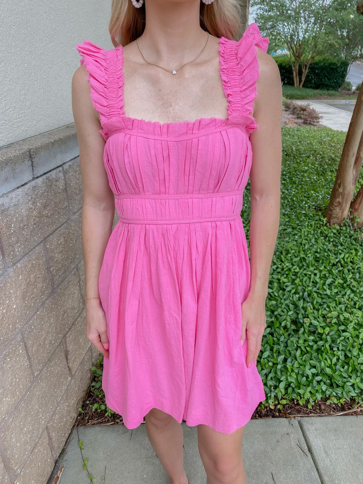 Living On The Edge Dress: Pink