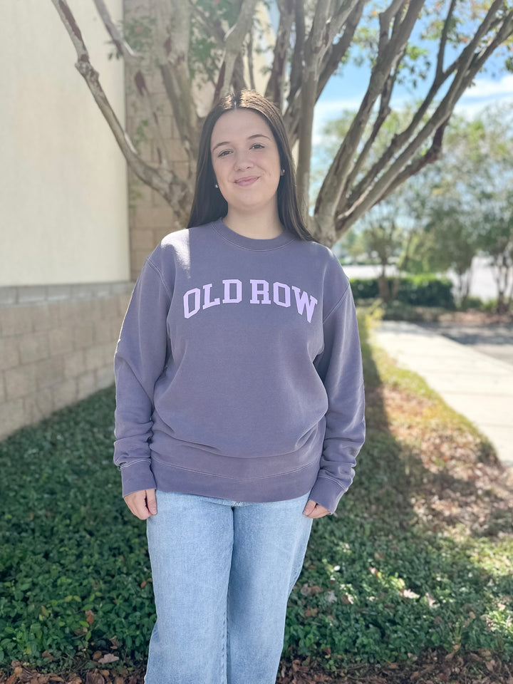 Old Row Logo Sweatshirt - Plum