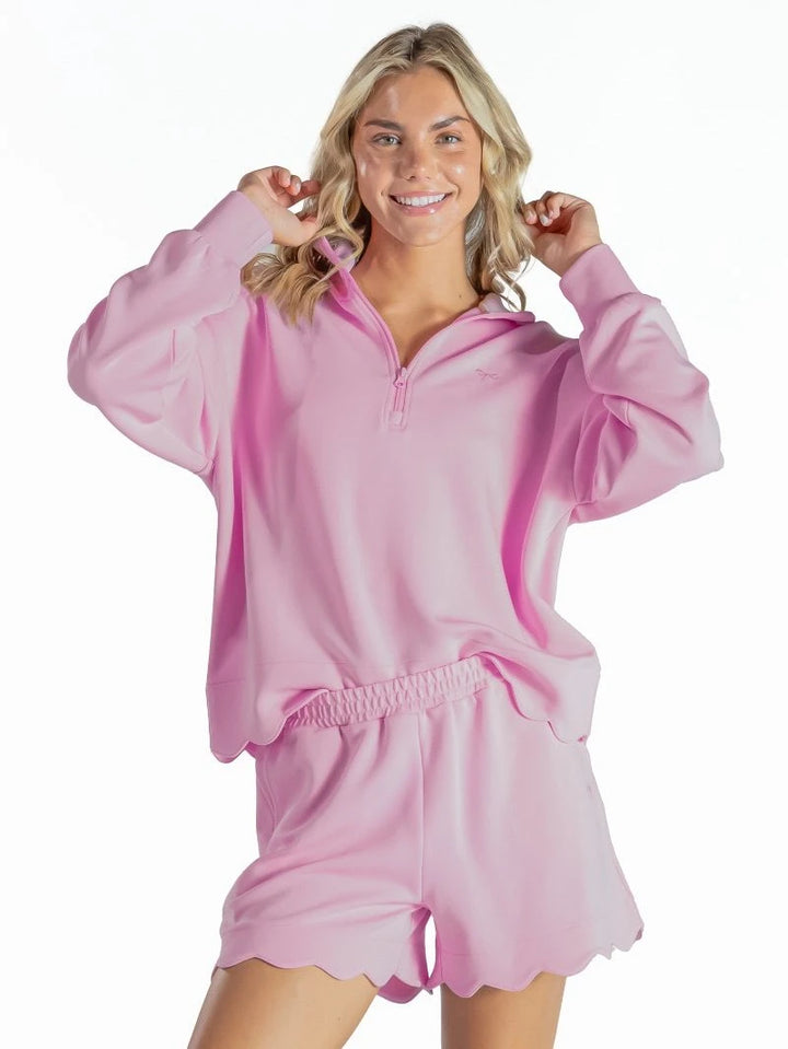 Rae Scalloped Short - Blush