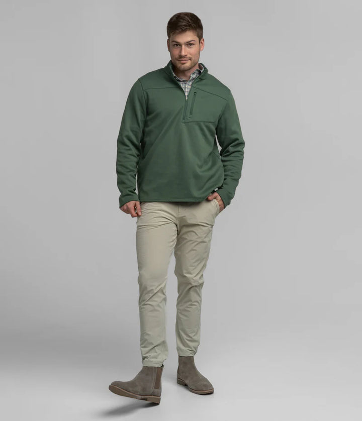 SSCO Fleece Essential Qtr Zip - Mallard