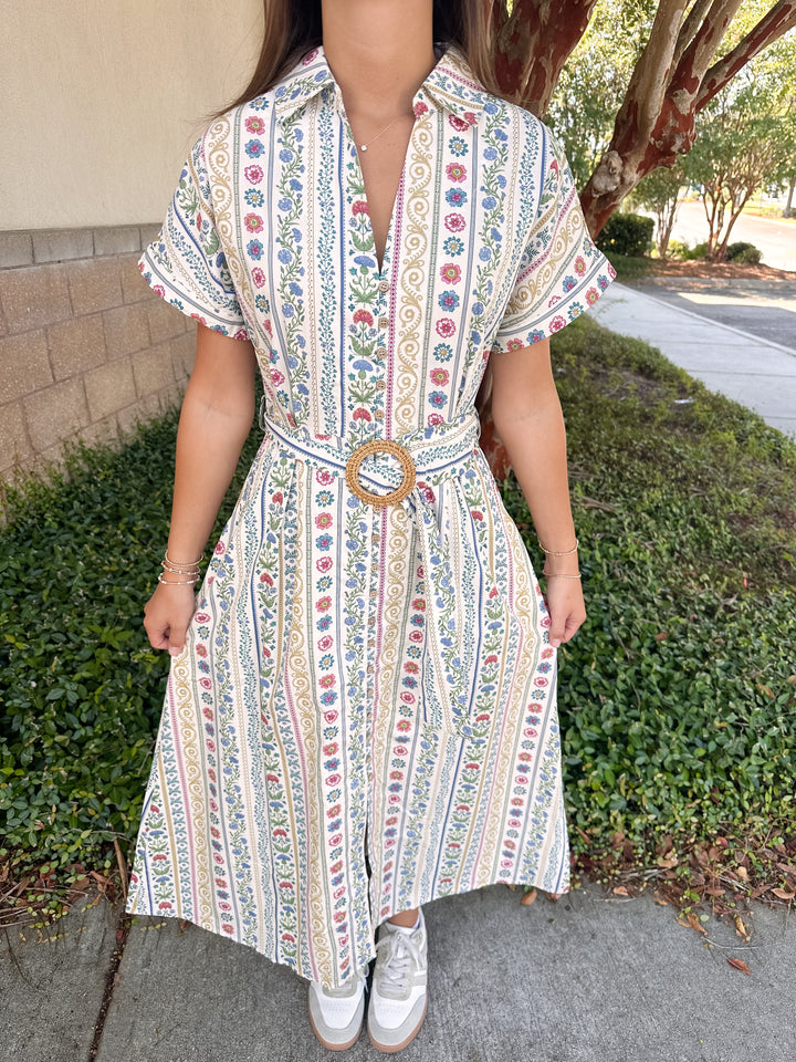 Cottage Core Belt Maxi