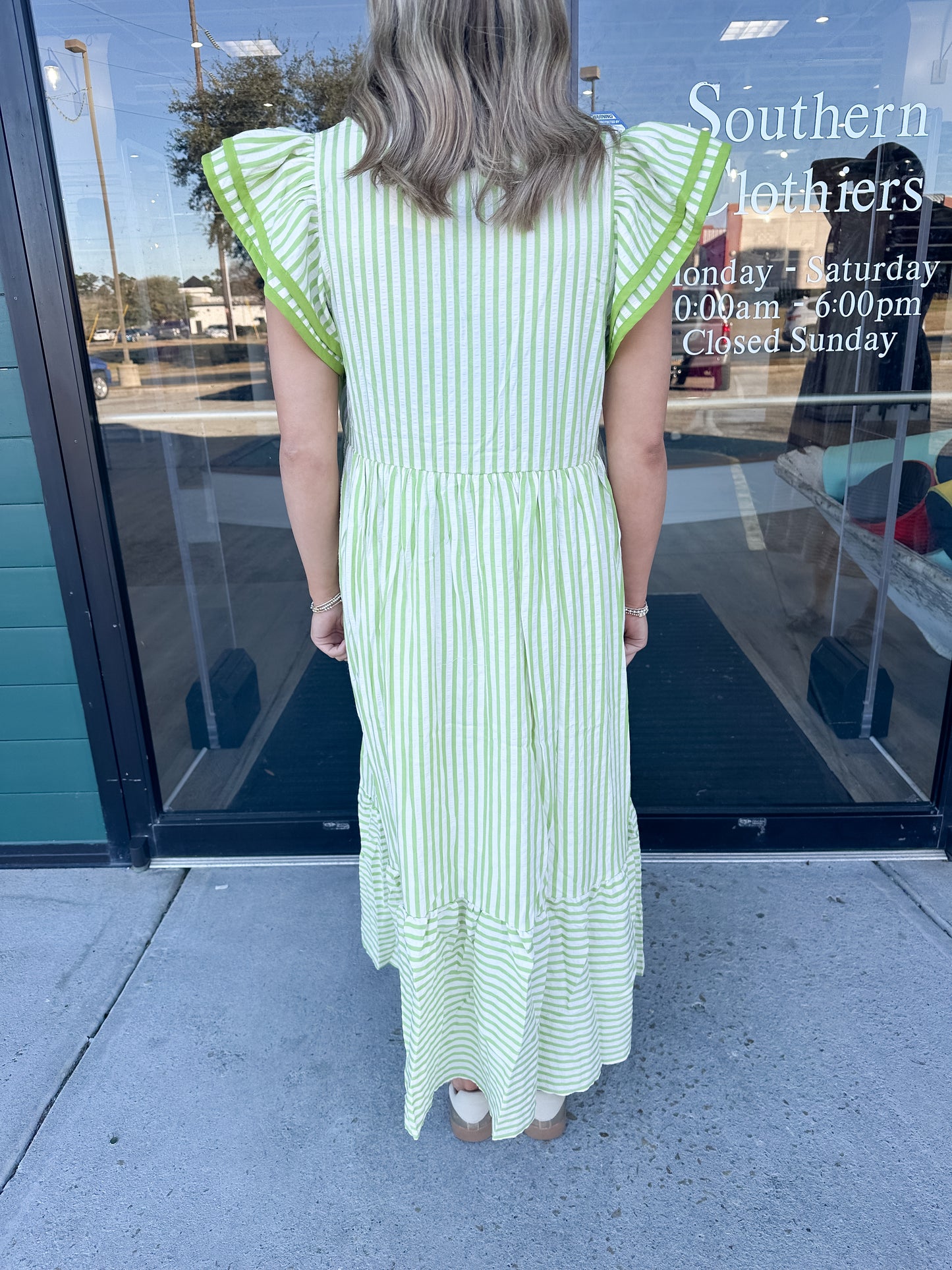 Brisa Maxi Dress - Lime