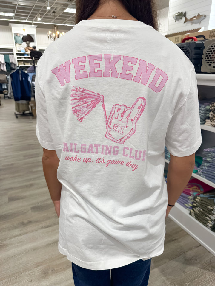 SSCO Women’s Tailgating Club S/S Pocket T-Shirt - Bright White