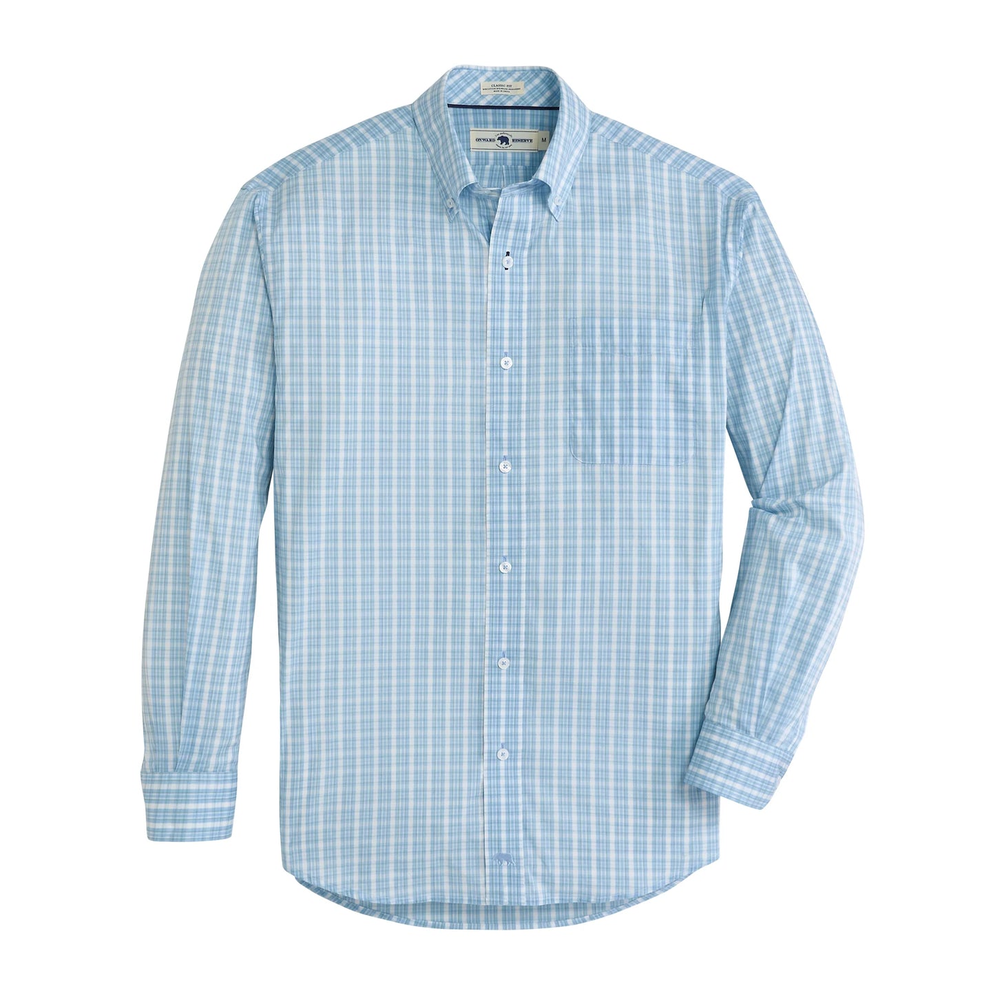 Onward Reserve Tupelo Classic Fit Quad Button-Down - Riviera