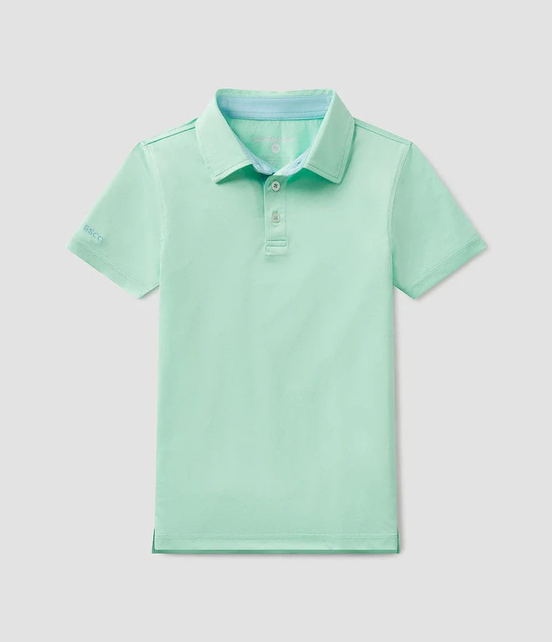 SSCO Youth Boys Grayton Heather Polo - Paradise