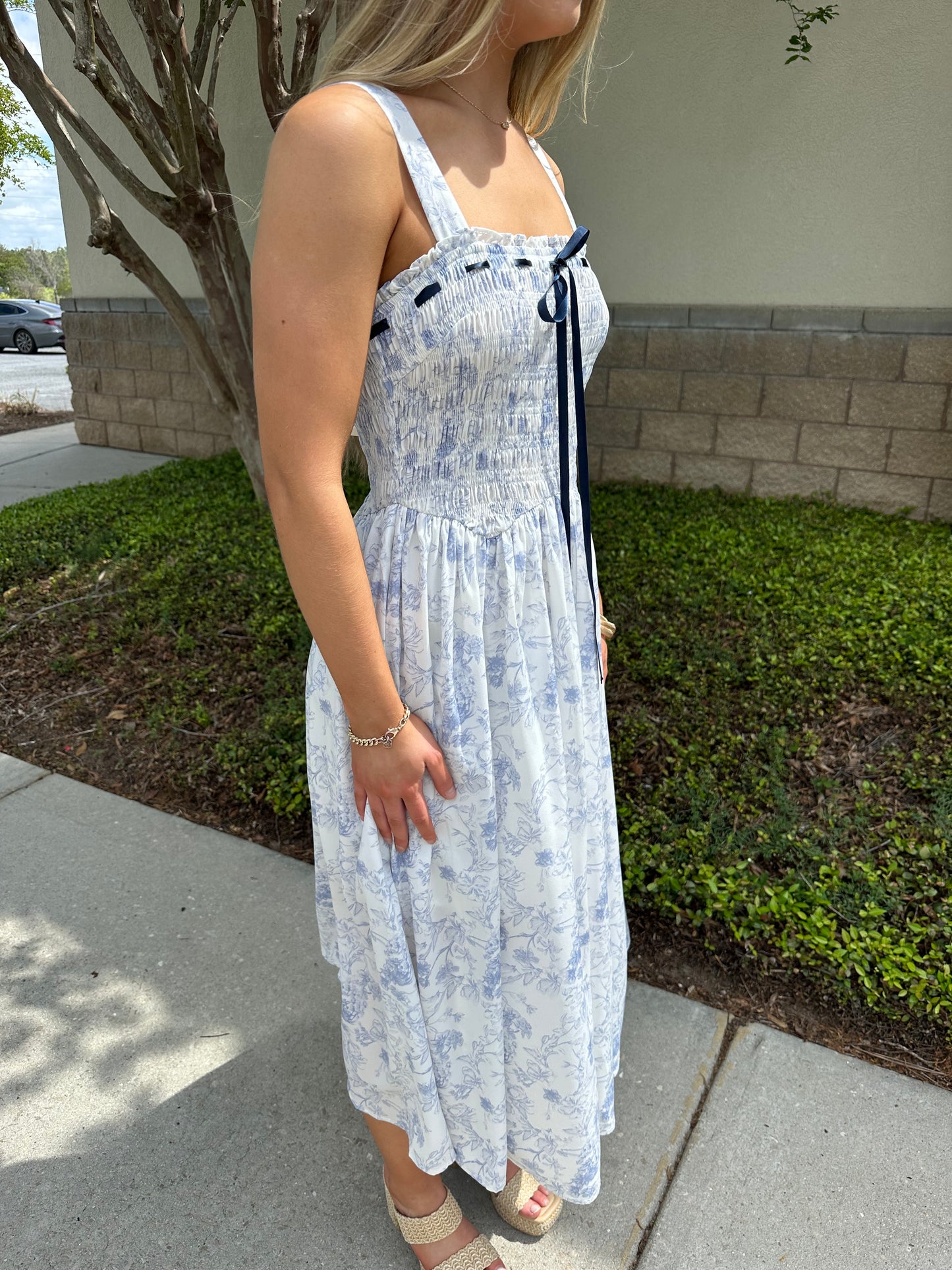 Sage Floral Maxi Dress