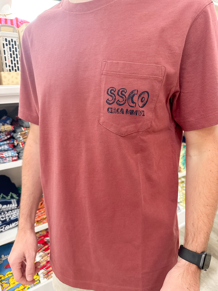 SSCO Men’s Party Animal S/S Pocket T-Shirt - Red River