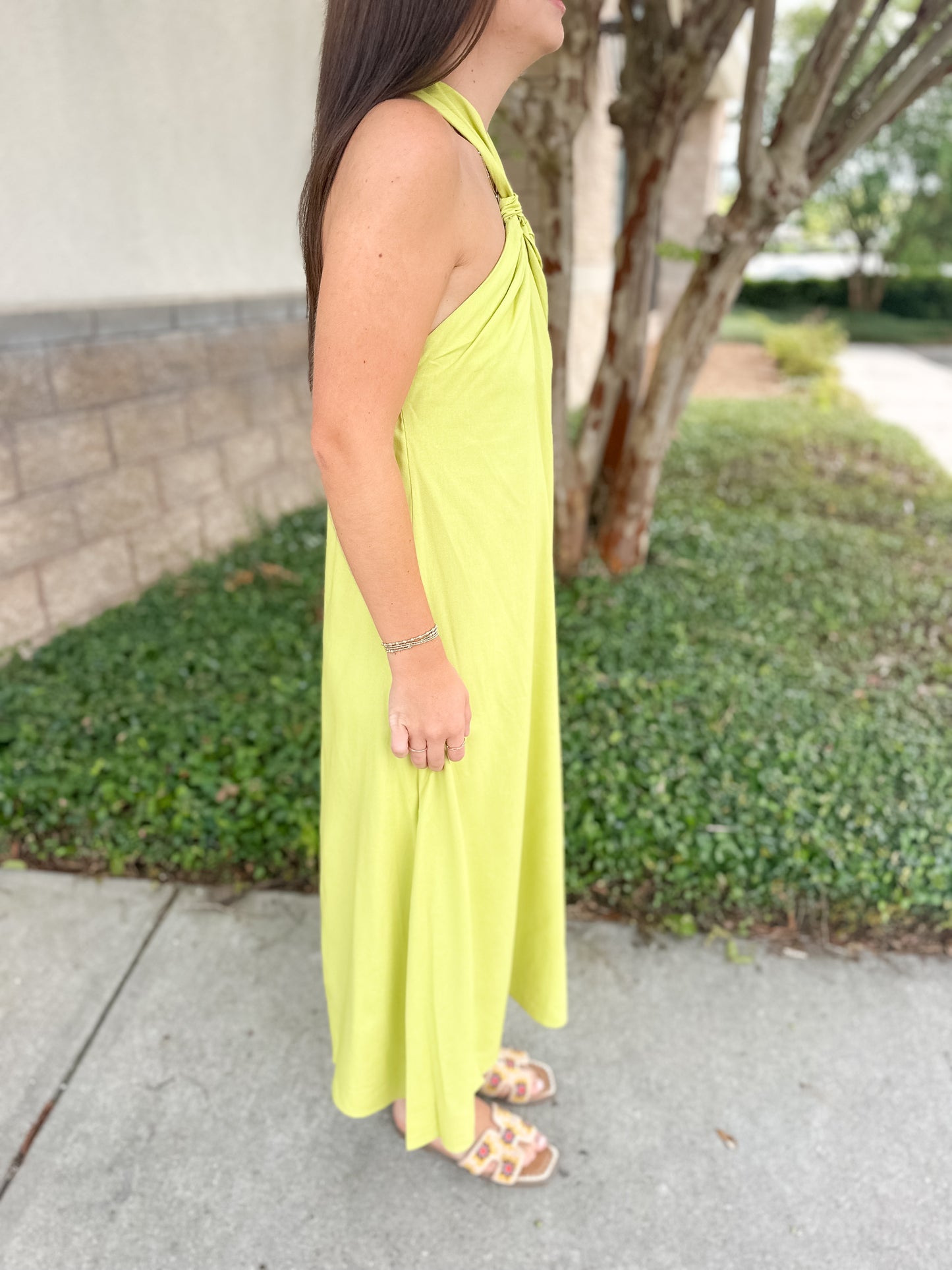 Jenny Linen Midi Dress