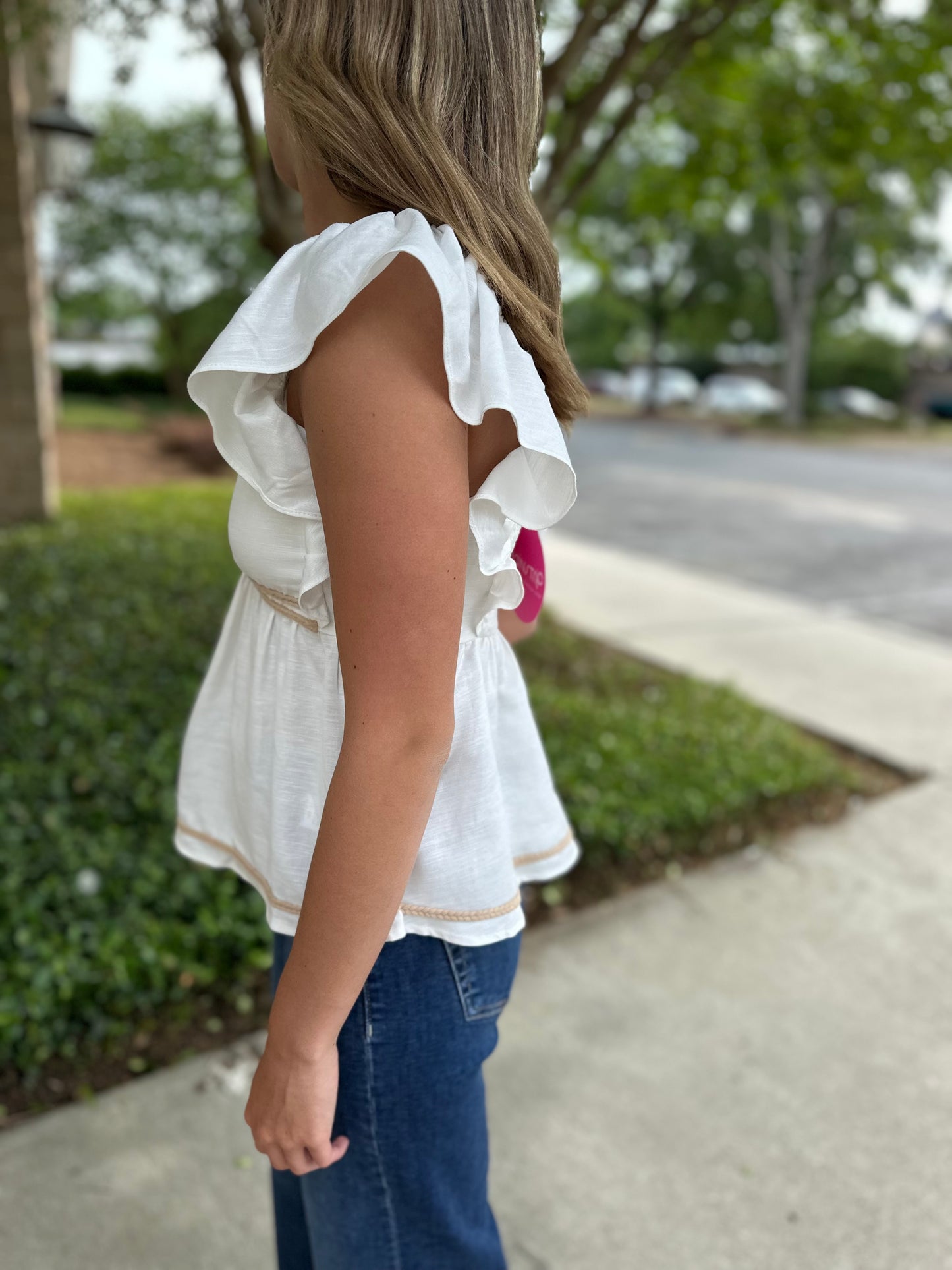 Eva Rope Ruffle Top