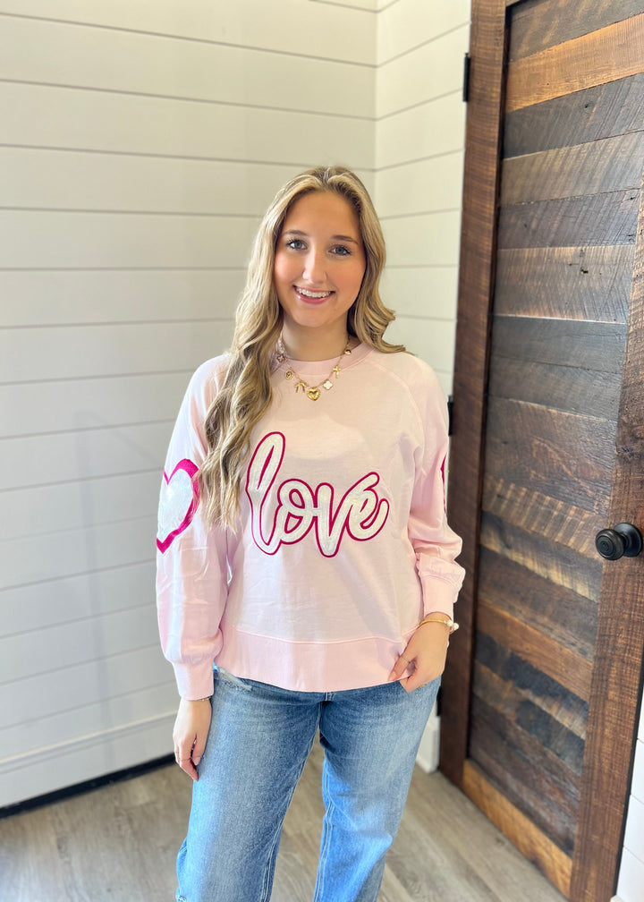 Mary Square Katie “LOVE” Sweatshirt