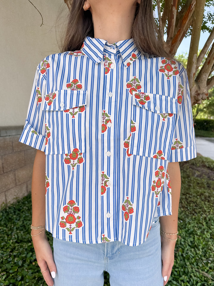 Bryce Stripe Camp Top