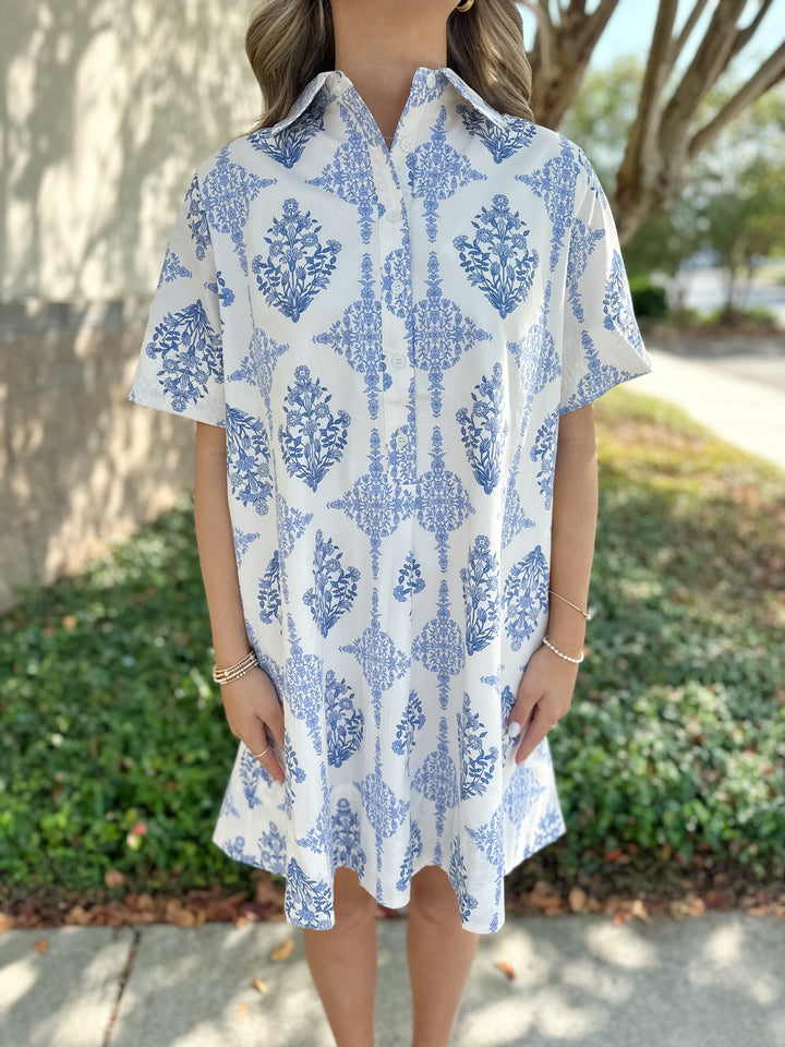 Lane Printed Mini Dress