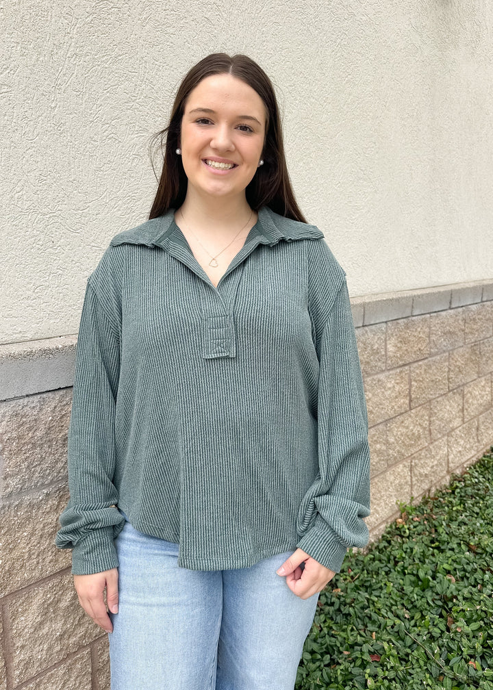 Azalea Knit Top - Jade